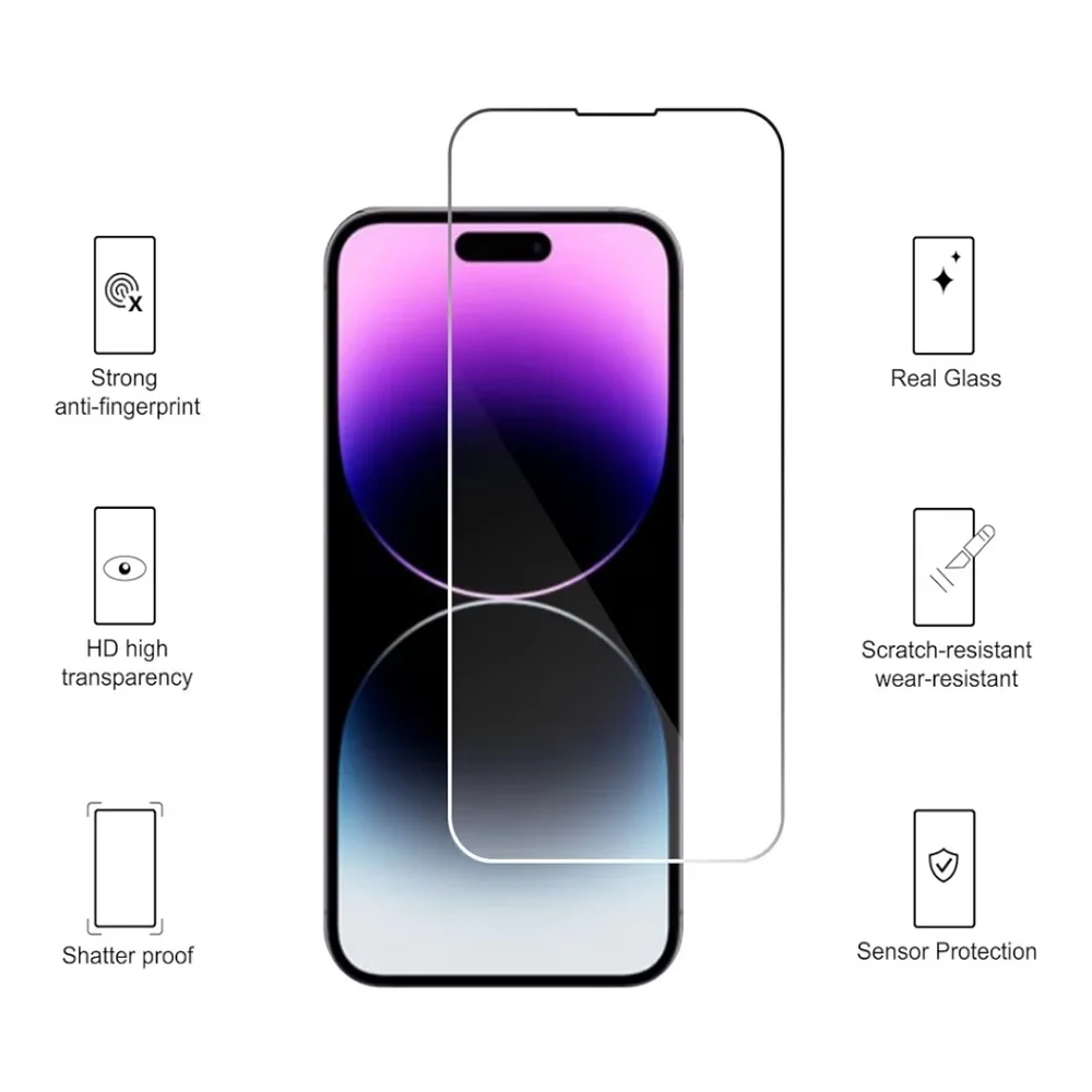 Ailun Clear Glass Screen Protector - Protector for iPhone 14 Plus/iPhone 14 Pro
